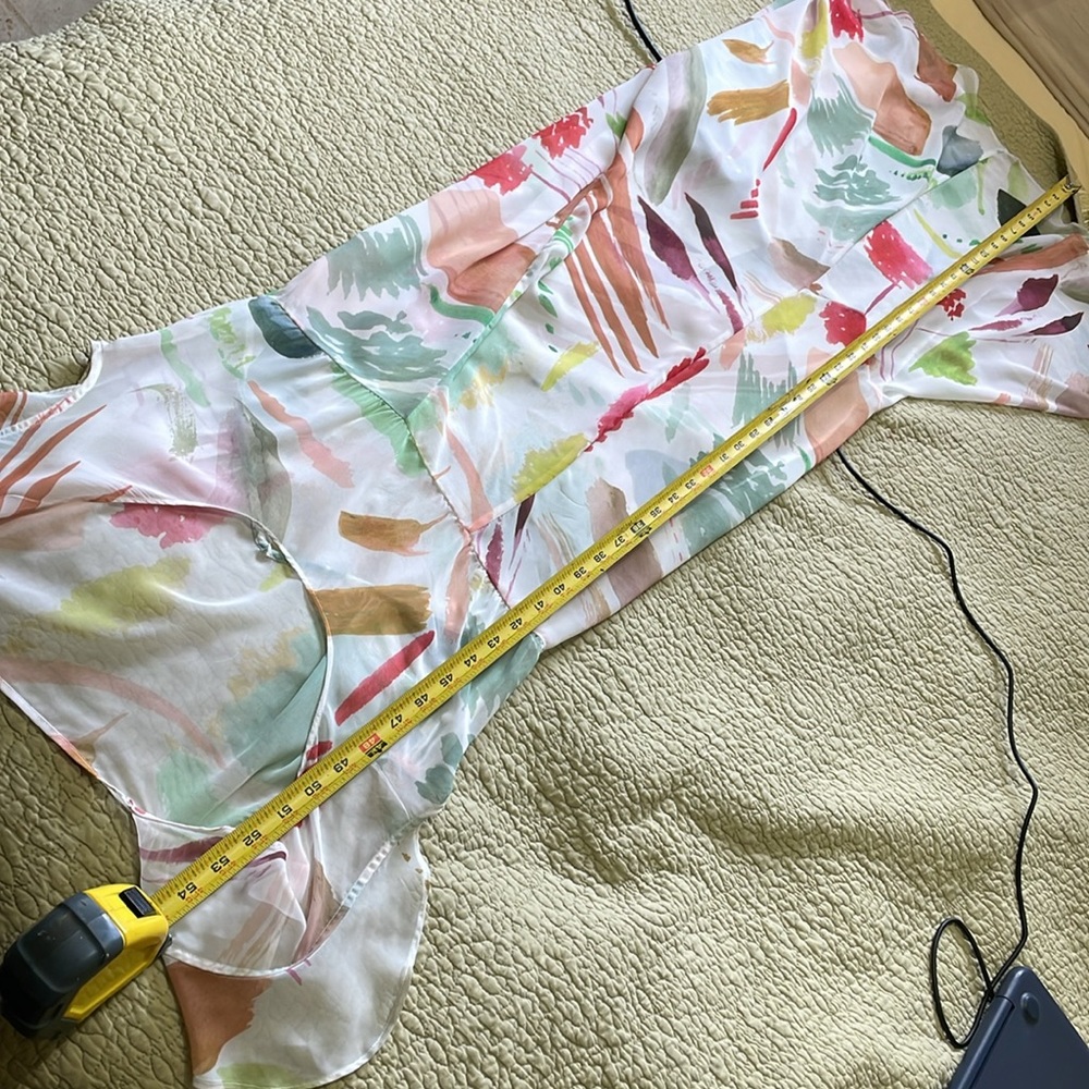 Antonio Melani, sheer floral asymmetric tea dress - Picture 9 of 11